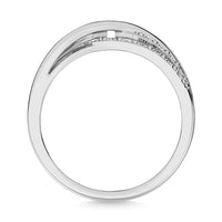 Thumbnail for Diamond 1/20 Ct.Tw. Cross Over Ring in Sterling Silver