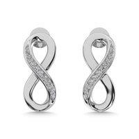 Thumbnail for Diamond 1/20 Ct.Tw. Infinity Earrings in Sterling Silver