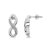 Thumbnail for Diamond 1/20 Ct.Tw. Infinity Earrings in Sterling Silver