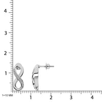 Thumbnail for Diamond 1/20 Ct.Tw. Infinity Earrings in Sterling Silver
