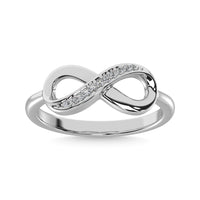 Thumbnail for Diamond 1/20 Ct.Tw. Infinity Ring in Sterling Silver