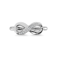 Thumbnail for Diamond 1/20 Ct.Tw. Infinity Ring in Sterling Silver