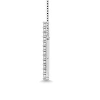 Thumbnail for Diamond 1/50 Ct.Tw. Heartbeat Necklace in Sterling Silver