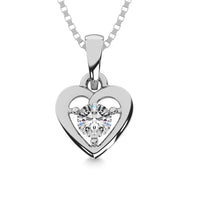 Thumbnail for Diamond 1/50 Ct.Tw. Heart Pendant in Sterling Silver