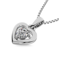 Thumbnail for Diamond 1/50 Ct.Tw. Heart Pendant in Sterling Silver