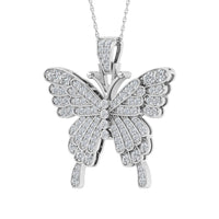 Thumbnail for Diamond  1 7/8 Ct.Tw. Butterfly Pendant in 10K White Gold