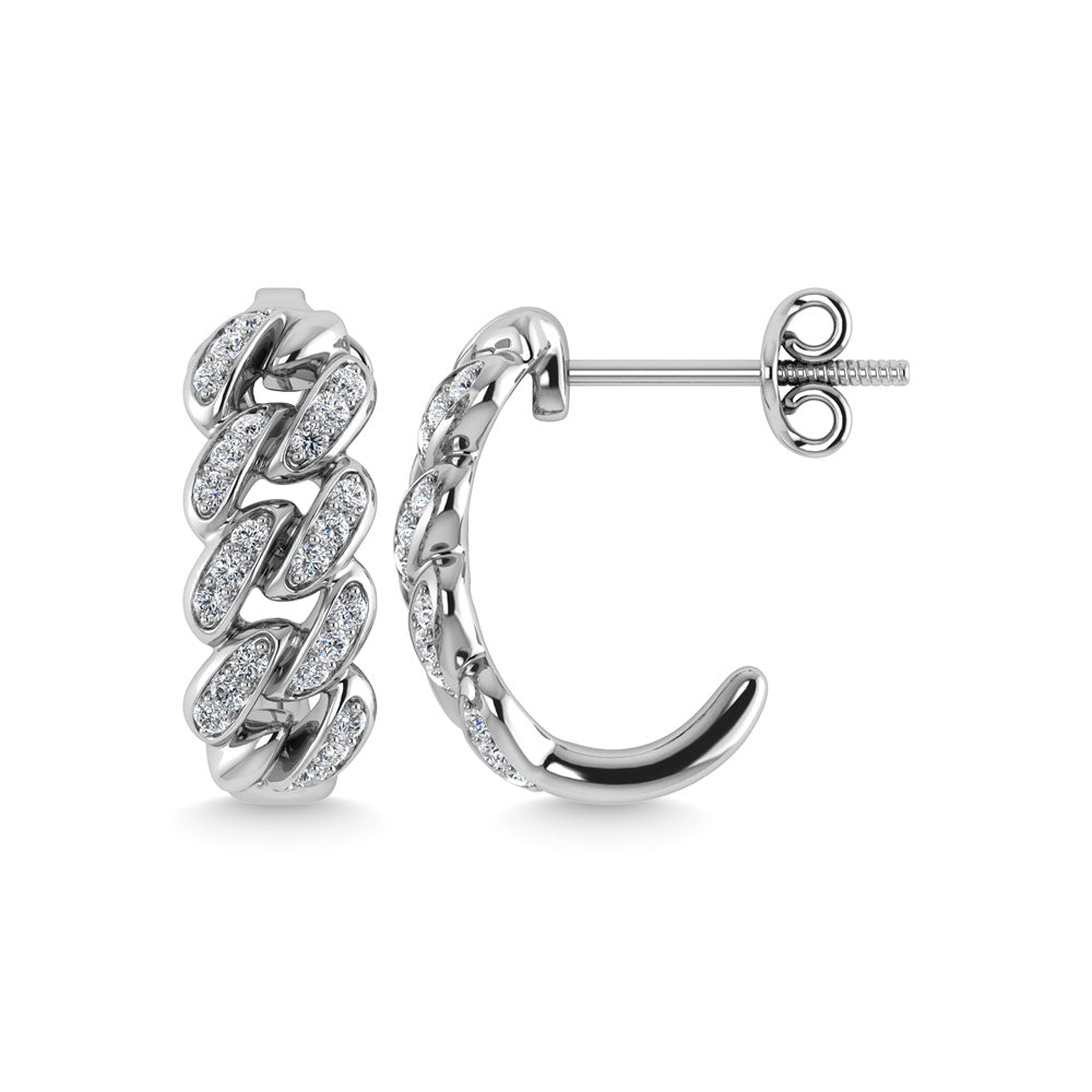 Diamond  1/5 Ct.Tw. J Earrings in 14K White Gold