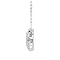 Thumbnail for 14K White Gold 1/5 Ct.Tw. Diamond Cuban Style Necklace