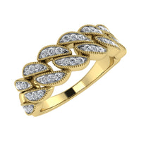 Thumbnail for 14K Yellow Gold 1/5 Ct.Tw. Diamond Cuban Style Band