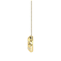 Thumbnail for 10K Yellow Gold 1/20 Ct.Tw. Diamond Cuban Style Necklace