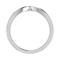 Thumbnail for 14K White Gold 1/5 Ct.Tw. Diamond Chevron Band