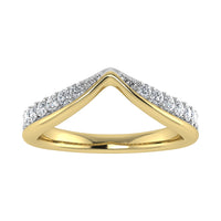 Thumbnail for 14K Yellow Gold 1/3 Ct Ct.Tw. Diamond Chevron Band