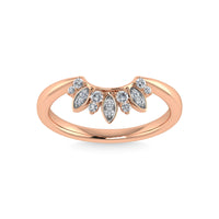 Thumbnail for Diamond 1/8 Ct.Tw. Curve Band in 14K Rose Gold