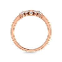 Thumbnail for Diamond 1/8 Ct.Tw. Curve Band in 14K Rose Gold