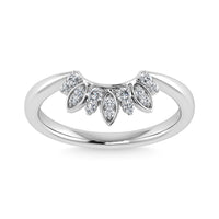 Thumbnail for Diamond 1/8 Ct.Tw. Curve Band in 14K White Gold