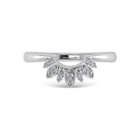 Thumbnail for Diamond 1/8 Ct.Tw. Curve Band in 14K White Gold