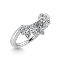 Thumbnail for Diamond 1/8 Ct.Tw. Curve Band in 14K White Gold