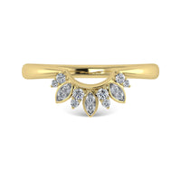 Thumbnail for Diamond 1/8 Ct.Tw. Curve Band in 14K Yellow Gold