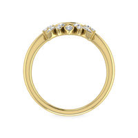 Thumbnail for Diamond 1/8 Ct.Tw. Curve Band in 14K Yellow Gold
