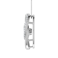 Thumbnail for 10K White Gold 1/4 Ct Ct.Tw. Diamond Interlinked Oval Shape Pendant