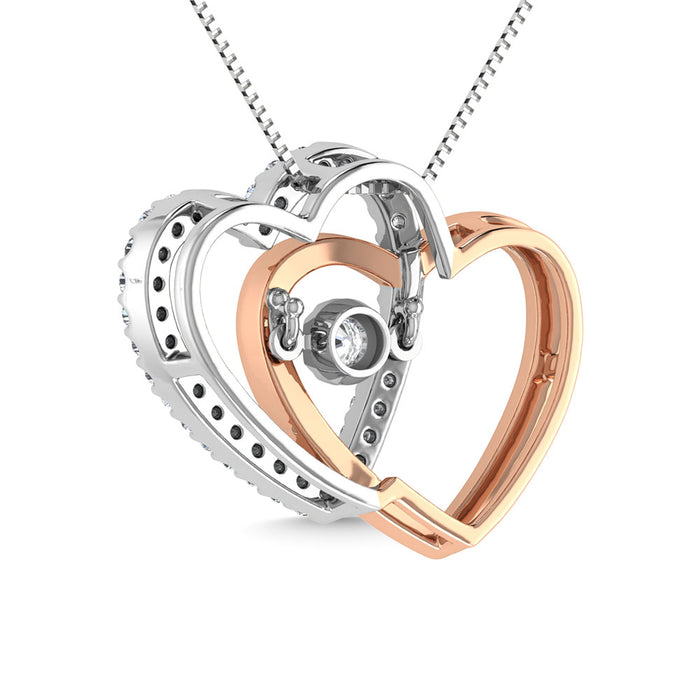 Diamond 1/5 Ct.Tw. Fashion Necklace in 10K Rose Gold