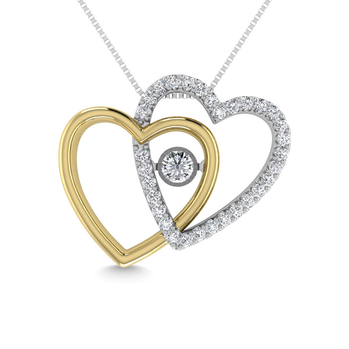 Diamond 1/5 Ct.Tw. Fashion Necklace in 10K Yellow Gold