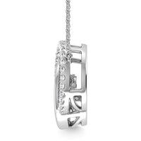 Thumbnail for Diamond 1/4 Ct.Tw. Circle Pendant in 10K White Gold