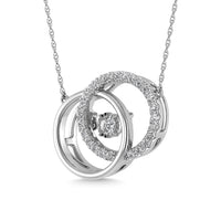 Thumbnail for Diamond 1/4 Ct.Tw. Circle Pendant in 10K White Gold