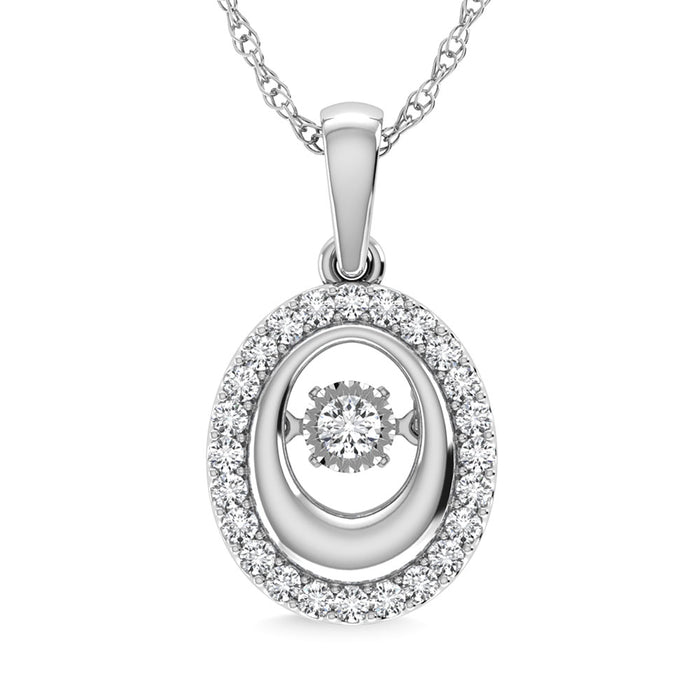 Diamond 1/6 Ct.Tw. Fashion Pendant in 10K White Gold