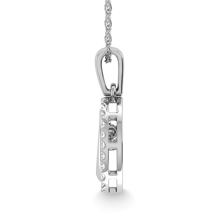 Diamond 1/6 Ct.Tw. Fashion Pendant in 10K White Gold