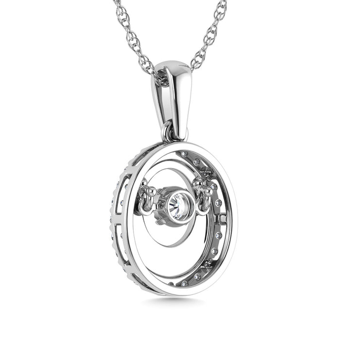 Diamond 1/6 Ct.Tw. Fashion Pendant in 10K White Gold