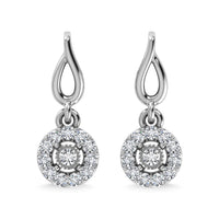 Thumbnail for Diamond 1/10 Ct.Tw. Fashion Earrings in 10K White Gold