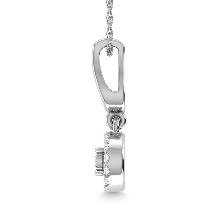 Diamond 1/10 Ct.Tw. Fashion Pendant in 10K White Gold