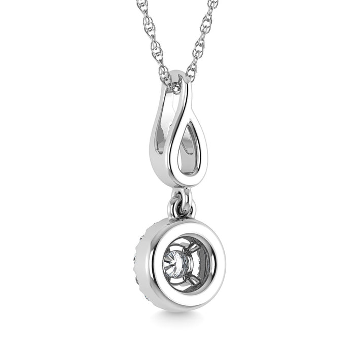 Diamond 1/10 Ct.Tw. Fashion Pendant in 10K White Gold