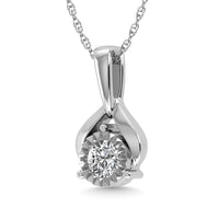 Thumbnail for Diamond 1/10 Ct.Tw. Fashion Pendant in 10K White Gold