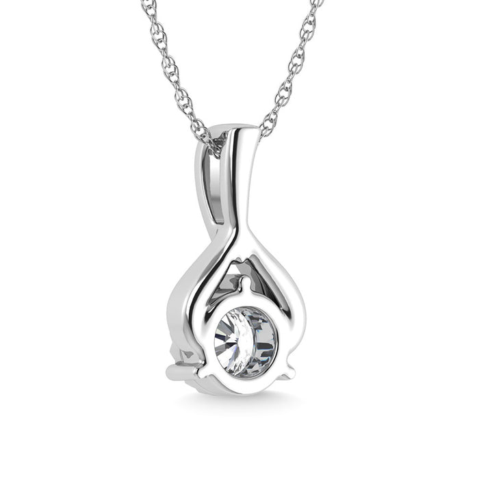 Diamond 1/10 Ct.Tw. Fashion Pendant in 10K White Gold