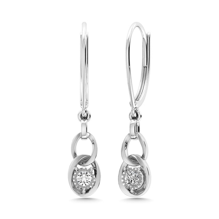 Diamond 1/6 Ct.Tw. Danglers Earrings in 10K White Gold