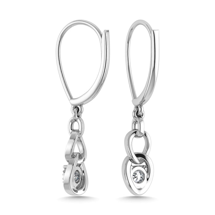 Diamond 1/6 Ct.Tw. Danglers Earrings in 10K White Gold