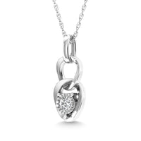 Thumbnail for Diamond 1/10 Ct.Tw. Fashion Pendant in 10K White Gold