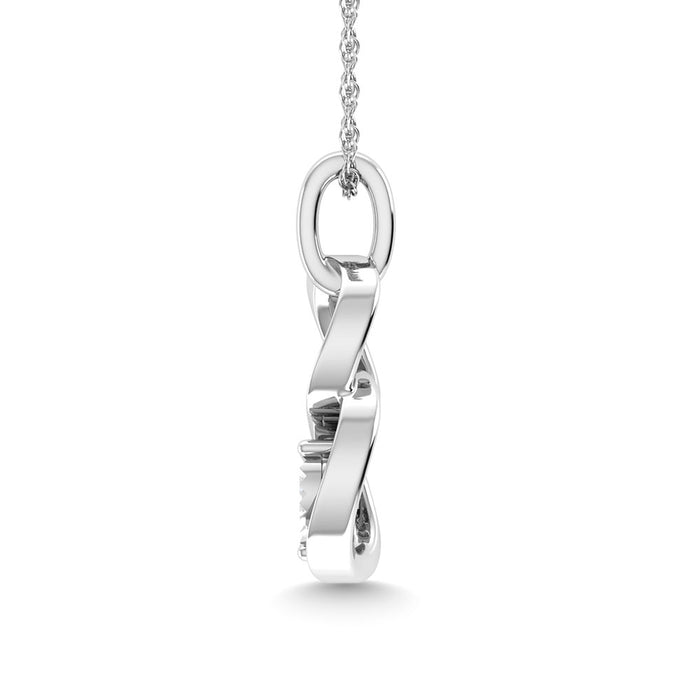 Diamond 1/10 Ct.Tw. Fashion Pendant in 10K White Gold