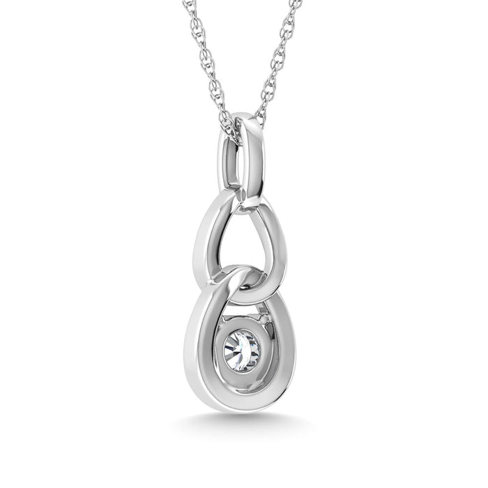 Diamond 1/10 Ct.Tw. Fashion Pendant in 10K White Gold