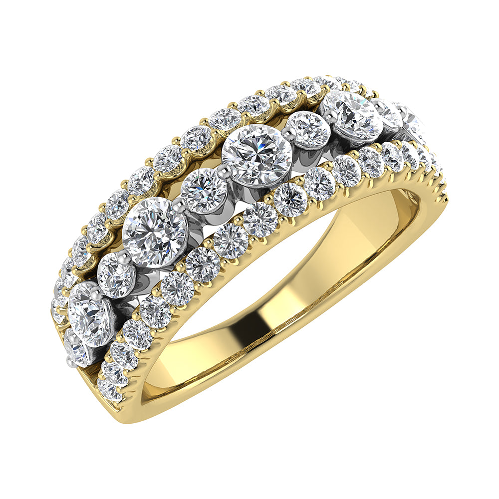 14K Yellow Gold 1 Ct Ct.Tw. Diamond Fashion Band