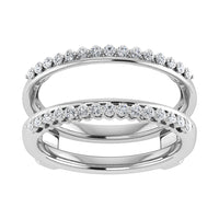 Thumbnail for 10K White Gold 1/4 Ct.Tw. Diamond Guard Ring