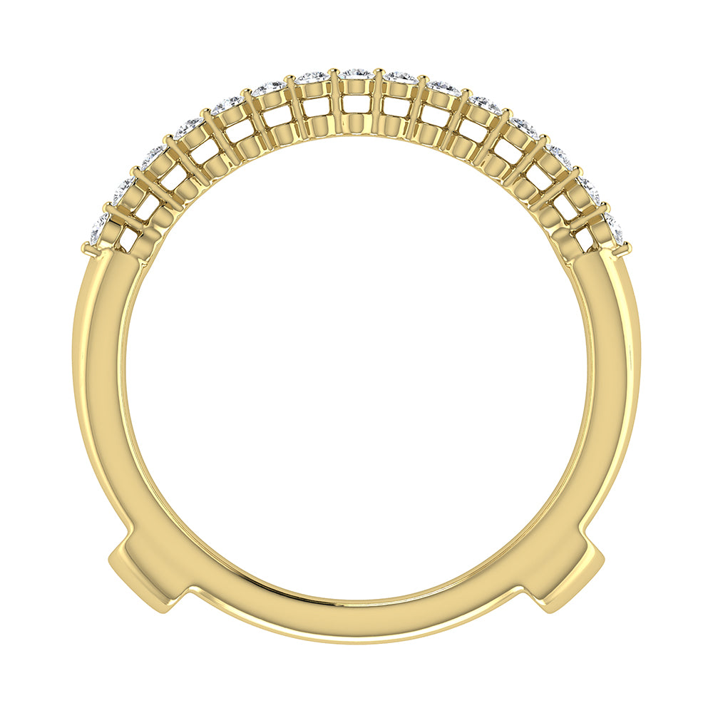 14K Yellow Gold 1/2 Ct.Tw. Diamond Guard Ring