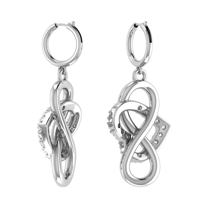 Diamond 1/4 Ct.Tw. Danglers Earrings in 10K White Gold