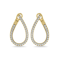 Thumbnail for Diamond 1 Ct.Tw. Hoop Earrings in 14K Yellow Gold