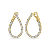 Thumbnail for Diamond 1 Ct.Tw. Hoop Earrings in 14K Yellow Gold