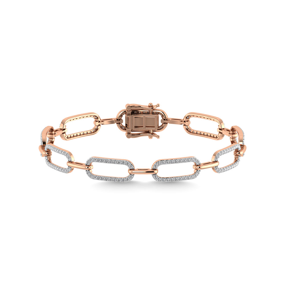 Diamond 1 1/2 Ct.Tw. Fashion Bracelets in 14K Rose Gold