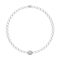 Thumbnail for Diamond 3 Ct.Tw. Cuban Necklace in 14K White Gold