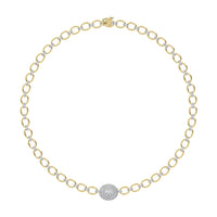 Thumbnail for Diamond 3 Ct.Tw. Cuban Necklace in 14K Yellow Gold